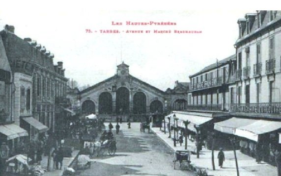 La halle Brauhauban au XIXe siècle, marché ouvert